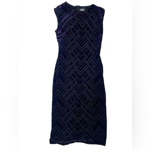 Vince camuto purple velvet dress size 8